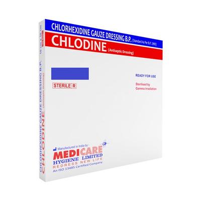 Medica Chlodine Chlorhexidine Gauze Dressing 10 cm x 10 cm 1's - Bandages & Dressings