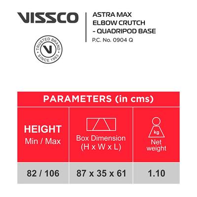 Vissco Astra Max Elbow Crutches - Quadripod Base - Others Ortho Supports
