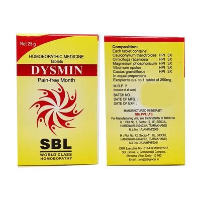 SBL Dysmin Tablet 25 gm - Speciality Medicine