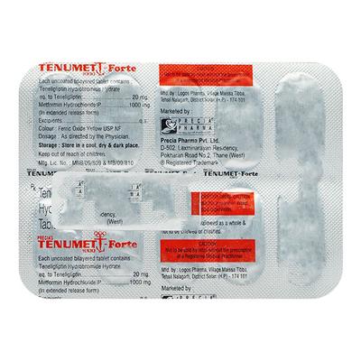 TENUMET FORTE Tablet 10's - Diabetes-Ant