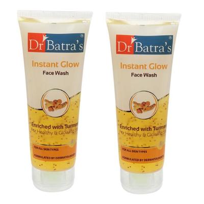 Dr Batra's Instant Glow Face Wash - Turmeric (Pack of 2 x 100 gm) - Face Washes