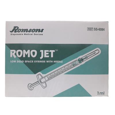 Romsons Romo Jet Syringe with Needle 1 ml (23G) (SS-6084) - Surgical Instruments