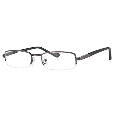 Klar Eye Half Rim Rectangle K-1011 Reading Glass - Gun (Optical Power +2.5) - Men Eyeglasses