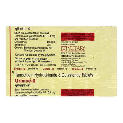 URINICE D Tablet 15's - Bladder And Prostate Disorders-Dru