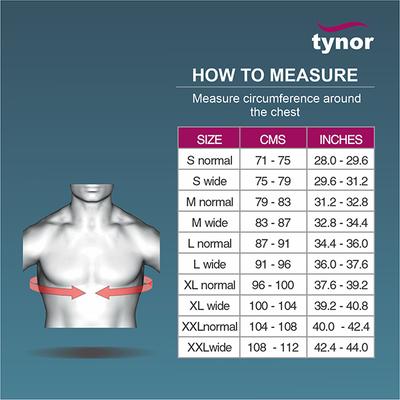 Tynor Compression Garment Vest (Sleeveless) - Normal (XL) (I 83) - Abdomen/Neck/Arm/Elbow Supports