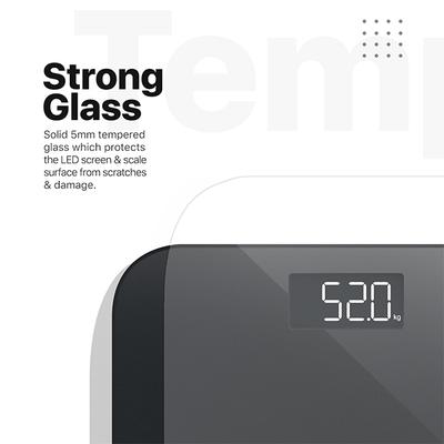 Vandelay Digital Weighing Scale - Black - Health Monitoring Devices