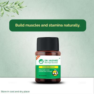 Dr. Vaidya's Herbobuild Capsule (Pack of 2 x 50's) - Speciality Medicines
