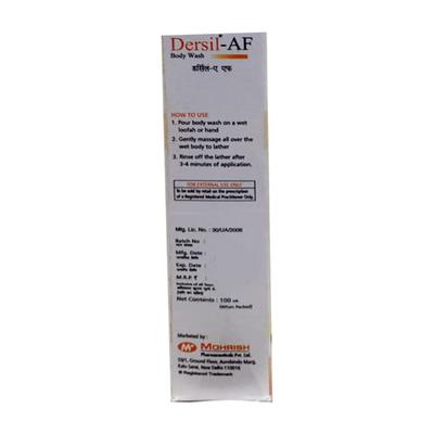 DERSIL AF Body Wash 100ml - Fungal Infections-Taa