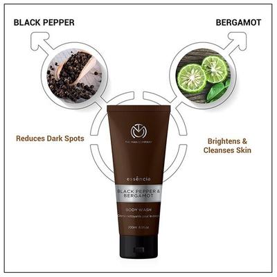 The Man Company Essencia Body Wash - Black Pepper & Bergamot 200 ml - Shower Gels & Body Wash