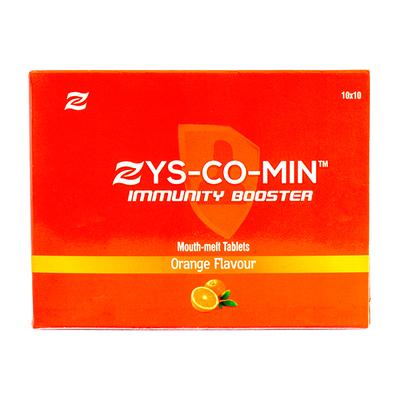Zys-Co-Min Immunity Booster Liquid 200 ml + Tablet (10 x 10's) Combo Pack - Orange Flavour - Vitamin C