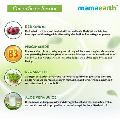 Mamaearth Scalp Serum - Onion 50 ml - Hair Serums