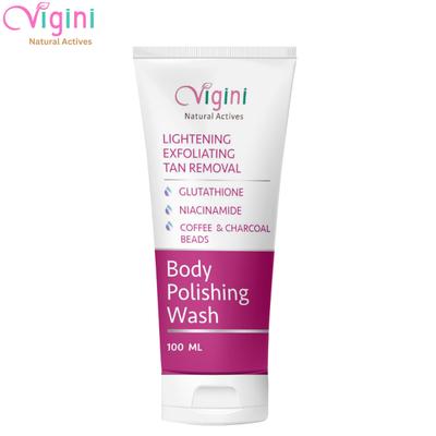 Vigini Lightening Exfoliating Tan Removal Body Polishing Wash 100 ml - Shower Gels & Body Wash