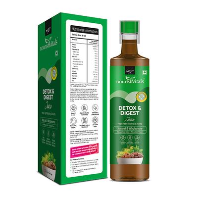 NourishVitals Detox & Digest Juice 500 ml - Ayurvedic Juices