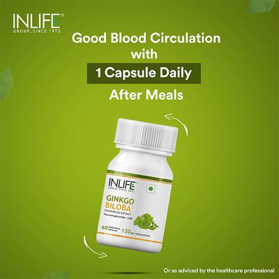 INLIFE Ginkgo Biloba Capsule 60's - Herbal Dietary Supplement