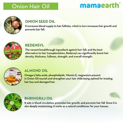 Mamaearth Hair Oil - Onion 250 ml - Hair Oils
