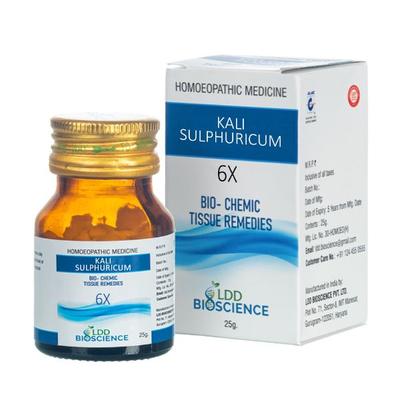 LDD Bioscience Bio-Chemic Kali Sulphuricum 6X Tablet 25 gm - Bio-Chemic