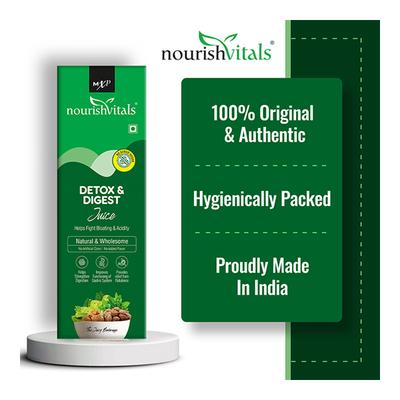 NourishVitals Detox & Digest Juice 500 ml - Ayurvedic Juices