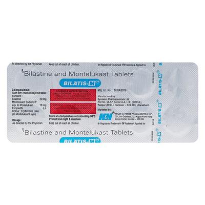 BILATIS M Tablet 10's - Allergies-Ant