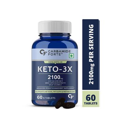 CF Keto-3X 2100 mg Veg Tablet 60's - Workout Essentials