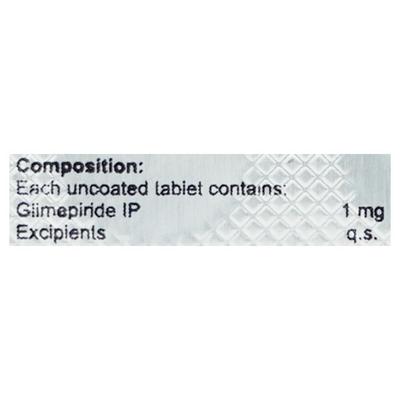 GLIMINYLE 1mg Tablet 10's - Diabetes-Ant
