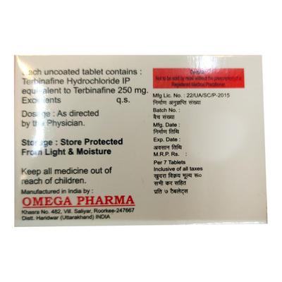 TERBODERM Tablet 7's - Fungal Infections-Anf