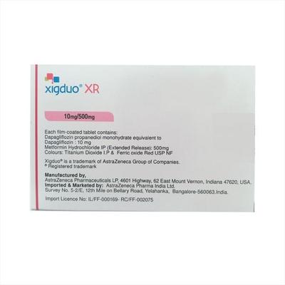 Xigduo XR 10/500mg Tablet 7'S - Diabetes-Ant