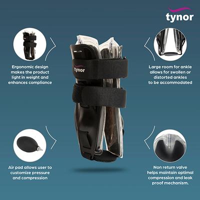 Tynor Air Ankle Splint (UN) (D 40) - Knee/Ankle/Leg/Foot Supports