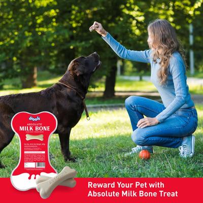 Drools Absolute Milk Bone Jar, Dog Treats - NEW 20's - Petfood