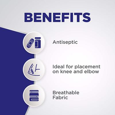 Hansaplast Antiseptic Ventilated Patch - Knee & Elbow 50's - Bandages & Dressings