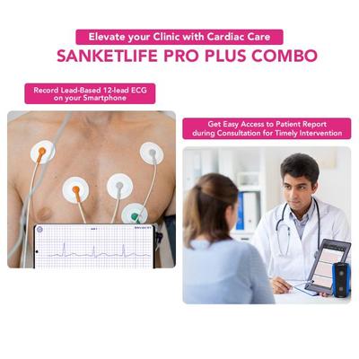 Agatsa SanketLife Pro+ Combo Portable ECG Machine - Health Monitoring Devices