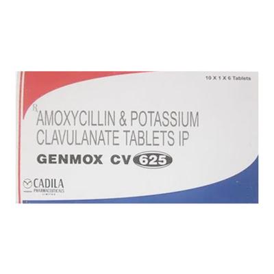 GENMOX CV 625mg Tablet 10's - Bacterial Infections-Pen