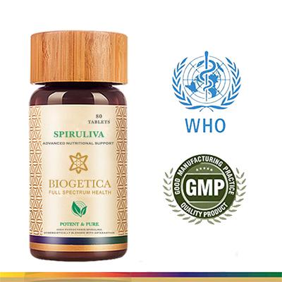 Biogetica Spiruliva Tablet 80's - Herbal Dietary Supplement
