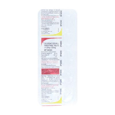 DP Gesic Tablet 10'S - Pain relief-Nsa