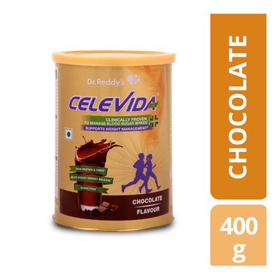 Celevida Nutritional No Added Sugar Powder - Chocolate Flavour 400 g - Diabetes (Fitness)