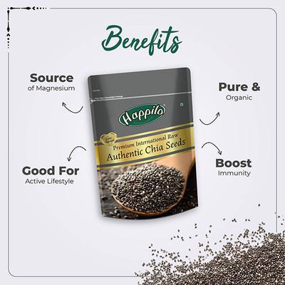 Happilo Organic Chia Seeds 250 gm - Nutritional Bars