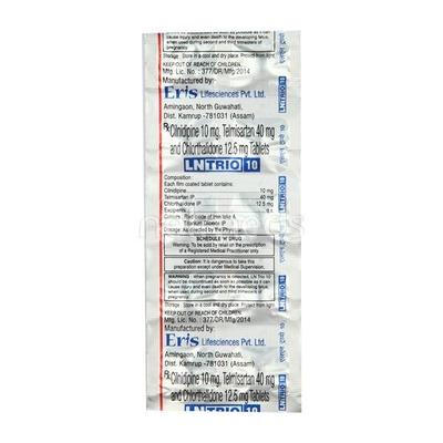 Lntrio 10mg Tablet 10'S - Hypertension-Ana