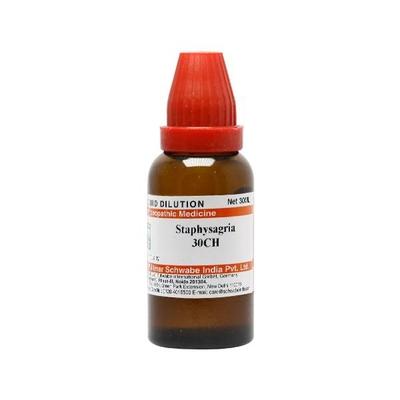 Dr.Willmar Schwabe Staphysagria 30CH Liquid 30 ML - Dilutions