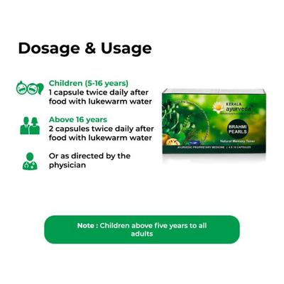Kerala Ayurveda Brahmi Pearls Capsules (Pack of 4 x 10's) - Speciality Medicines
