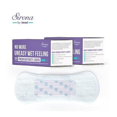 Sirona Ultra-Thin Premium Panty Liners - Regular Flow (Pack of 2 x 30's) - Panty Liners