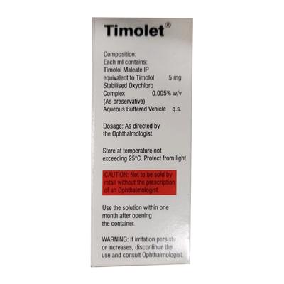 Timolet 0.5% Eye Drops 5ml - Glaucoma-Ant