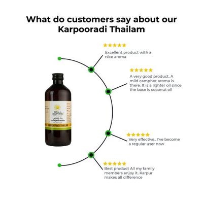 Kerala Ayurveda Karpooradi Thailam 450 ml - Speciality Medicines