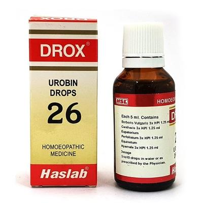 Haslab Drox 26 Urobin Drops 30 ml - Homeopathic Drops