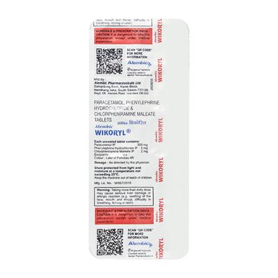 Wikoryl Tablet 10'S - Cough And Cold-Cou