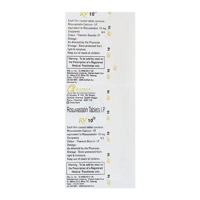 RV 10mg Tablet 10's - High Cholesterol-Dys
