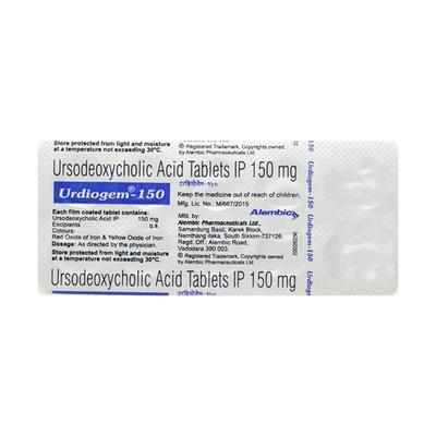 Urdiogem 150mg Tablet 10'S - Cholelithiasis/Gall Stones