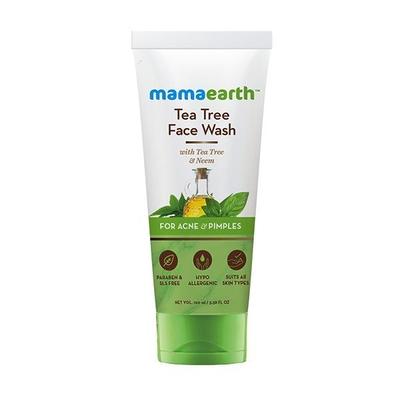 Mamaearth Tea Tree Face Wash - Tea Tree & Neem 100 ml - Face Wash & Cleansers