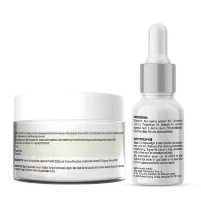 CGG Cosmetics 3 in 1 Niacinamide Water Gel Moisturizer + Free 2% Niacinamide Pearl Glow Face Serum 10 ml - Face Moisturizers