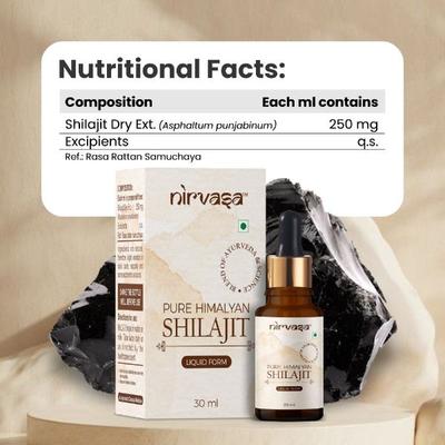 Nirvasa Pure Himalayan Shilajit Liquid 30 ml - Sexual Care
