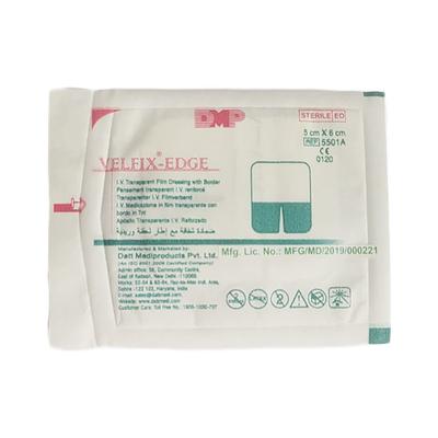 Velfix Edge I.V. Transparent Film Dressing With Border (5501A) (5 cm x 6 cm) 1's - Bandages & Dressings