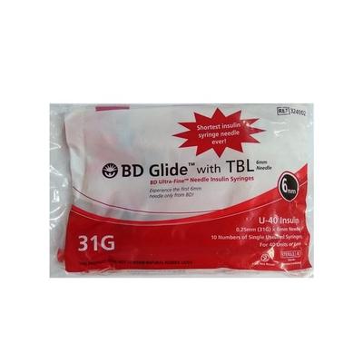 BD Ultra Fine 40IU/31G Syringe 1 x 10's - Surgical Instruments